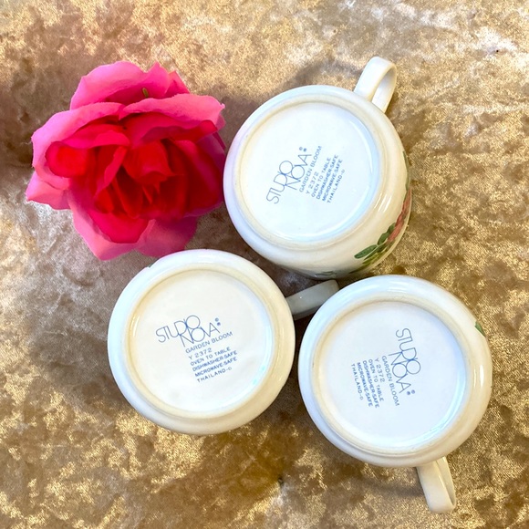 Set of 3 | studio nova mugs. Garden bloom. Made in Thailand. - Picture 6 of 6